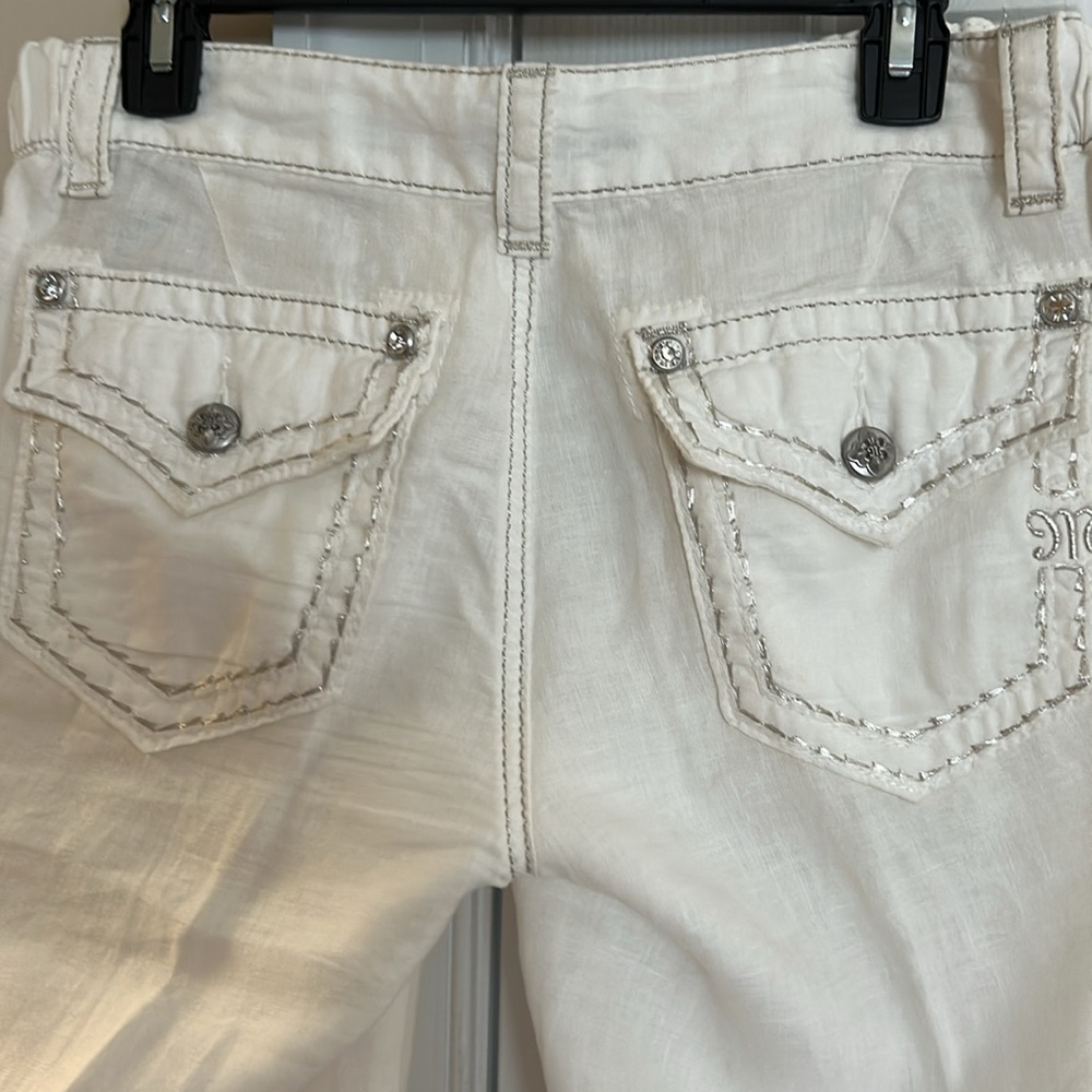 White Drawstring Pants - image 3